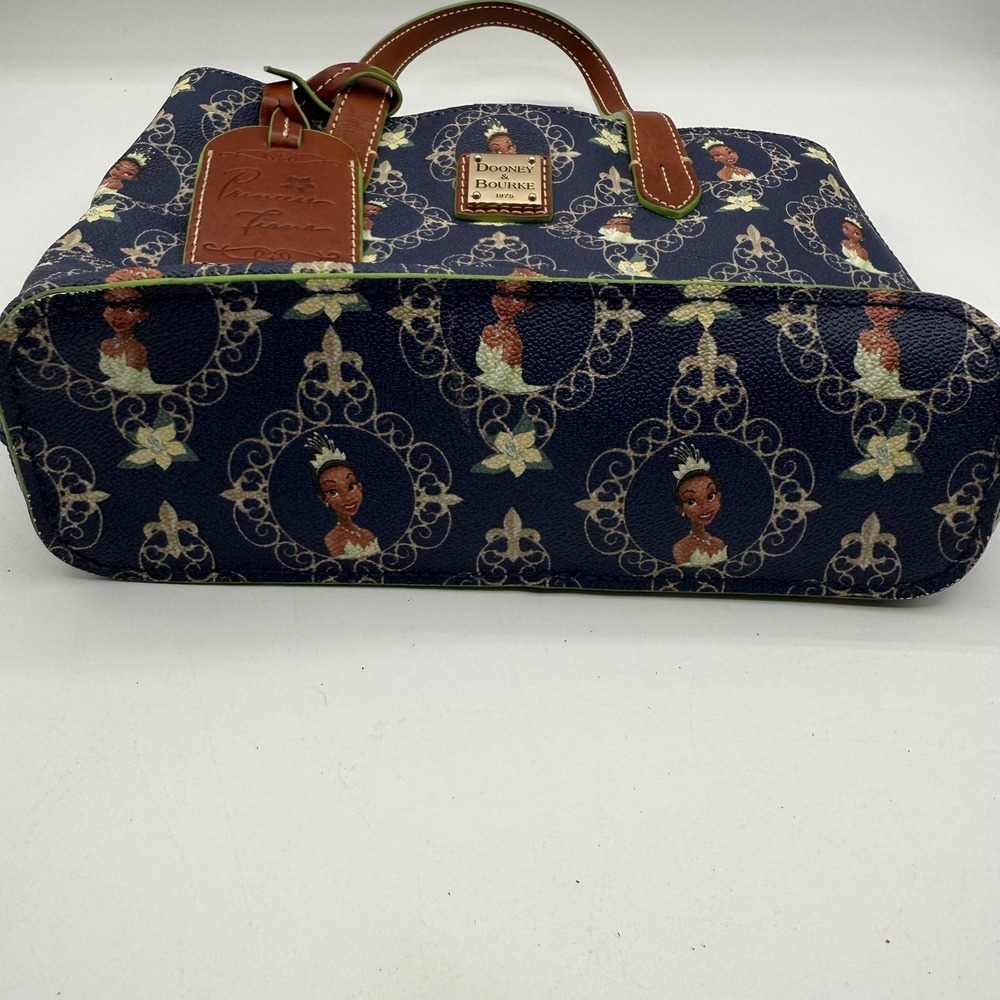 Dooney & Bourke Disney Princess Tiana Satchel Womens Blue Green Dream Big Purse‎ - Picture 6 of 16
